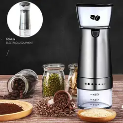 Portable Electric Coffee Grinder Machine USB Rechagable Adjustable Milling Coffee Bean Nut & Spice Grinding Grinder Kitchen Tool