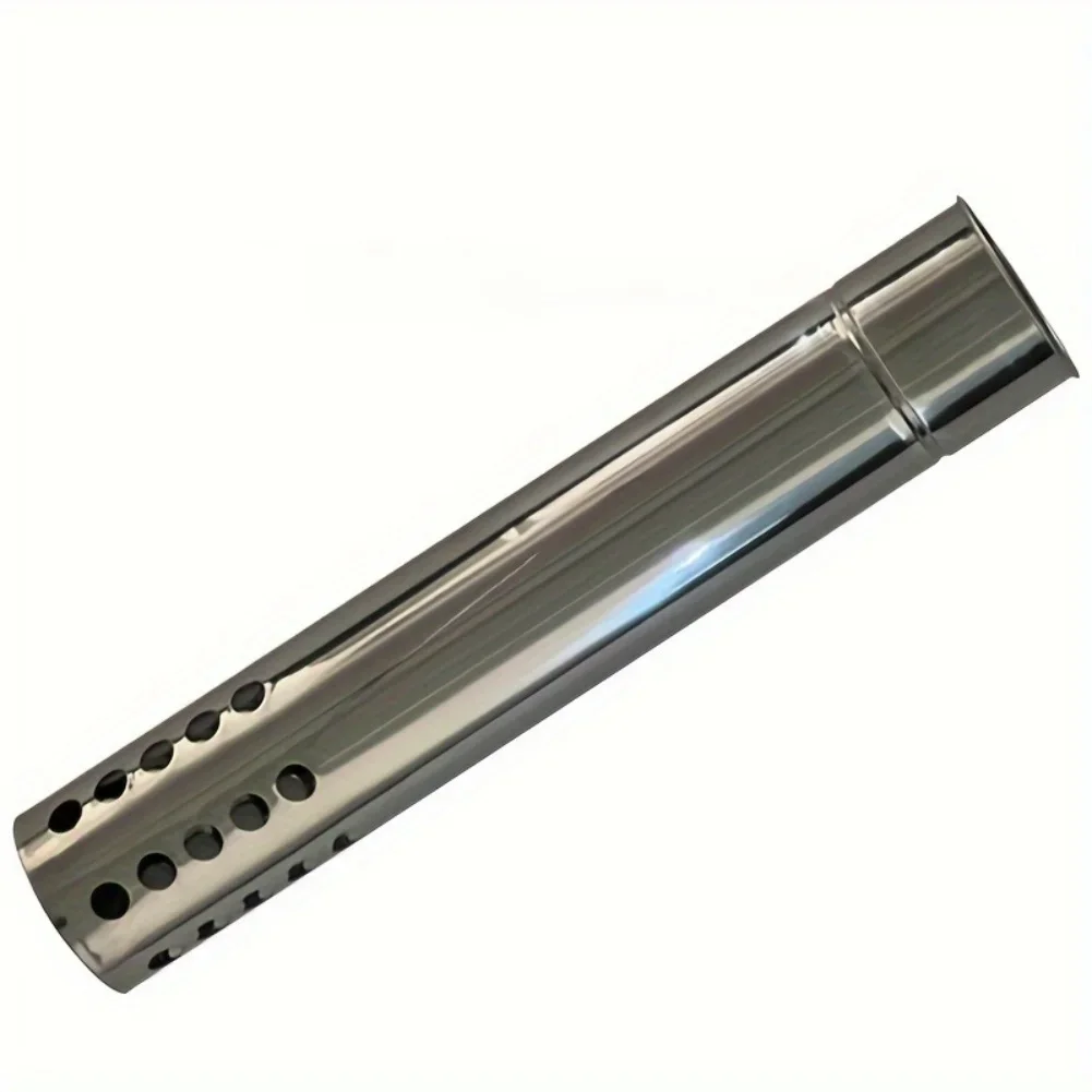Camping Tent Wood Stove Chimney Pipe Kit 5 Pieces with Spark Arrestor 30cm Length 6cm Diameter Stainless Steel