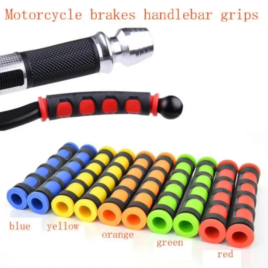 2x  Nonslip Motorcycle Brake Clutch Handle Bar Grips Lever Rubber Sleeve Cover