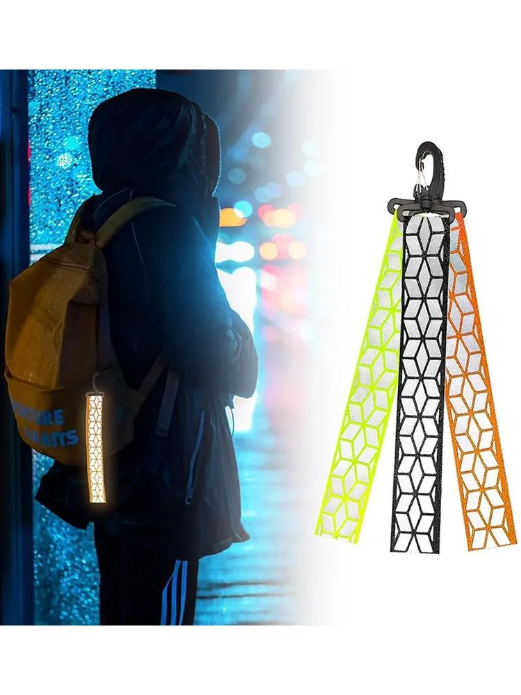 AliExpress NONE Safety Reflector Pendant Clothing Safety Reflective Keychain Pendant Lightweight And Portable Outdoor Tool For Running Cycling