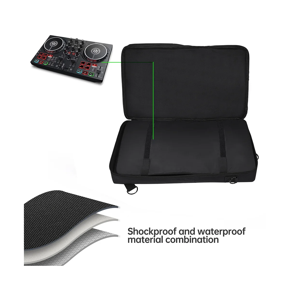 حقيبة وحدة التحكم DJ المحمولة أكياس تخزين وحدة التحكم DJ الغبار الأقراص الدوارة الواقية