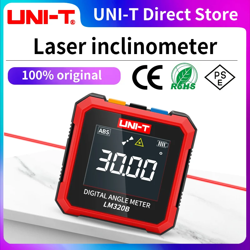 UNI-T LM320A LM320B Digital Inclinometer Electronic Angle Meter 4*90° Protractor Magnetic Laser Leveling Tool Angle Tester