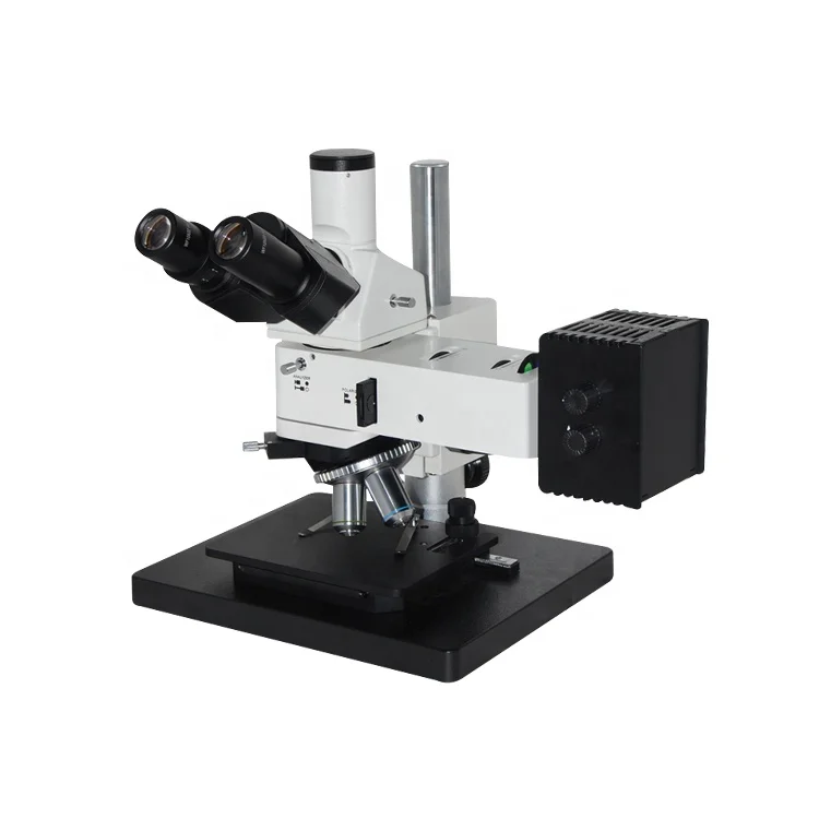 Polarizing Metallurgical Microscope 50X-1000X with Reflected Illumination for Material Analysis