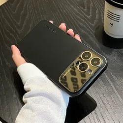 Suitable For iPhone 15 14 Pro Max large window AG frosted hard shell iPhone 13 goggles all-inclusive drop-proof protective case