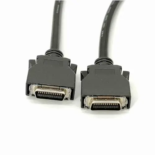 SCSI MDR 26Pin Male To Male Straight Snap Type Connector With Servo Encoder Cable 1.5Meter