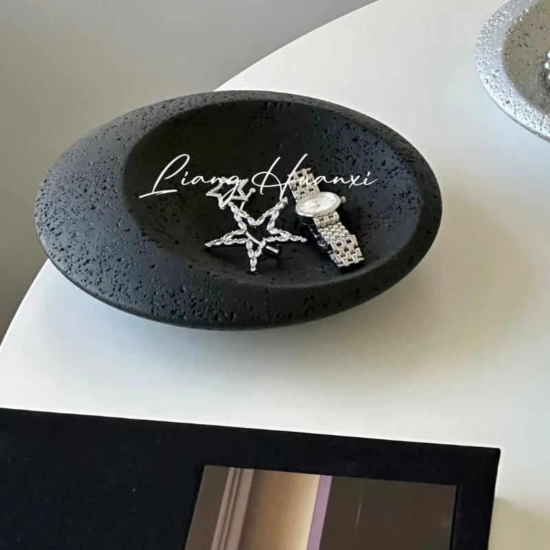 Creative UFO Saucer Tray 16.5cm, Ceramic Jewelry Makeup Perfume Organizer,Decorative Desktop Storage Tray,Unique Home Decor Gift