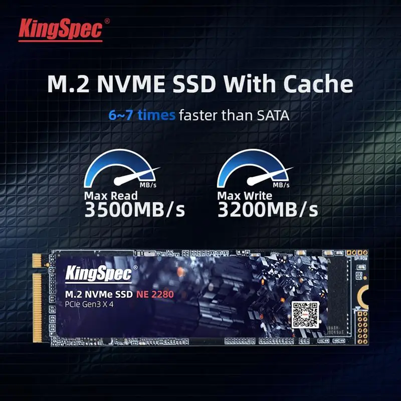 Go! KingSpec 512GB M.2 SSD with Dram M2 PCIe NVME 1TB 2TB Solid State Drive 2280 Internal Hard Disk for Laptop with Cache High