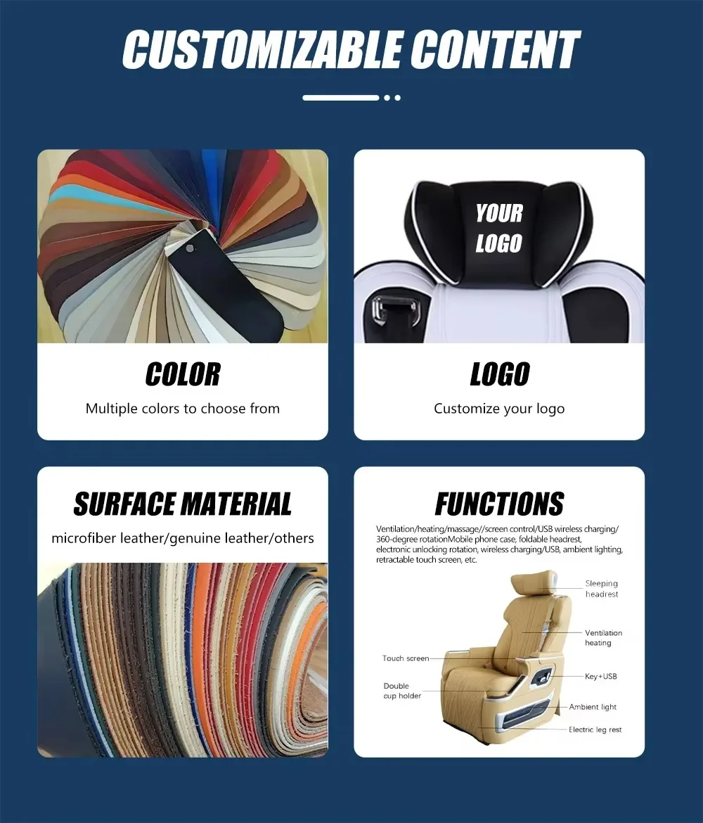 Reclining Van Seats Car Seats for V 250 V 260 W 447 Comfortable Style
