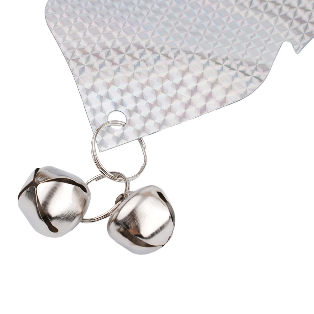 Reflective Sheet Deterrent Spirals 23x44cm Deterrent Spirals Double Reflective PET Pressure Resistant Fish Ponds