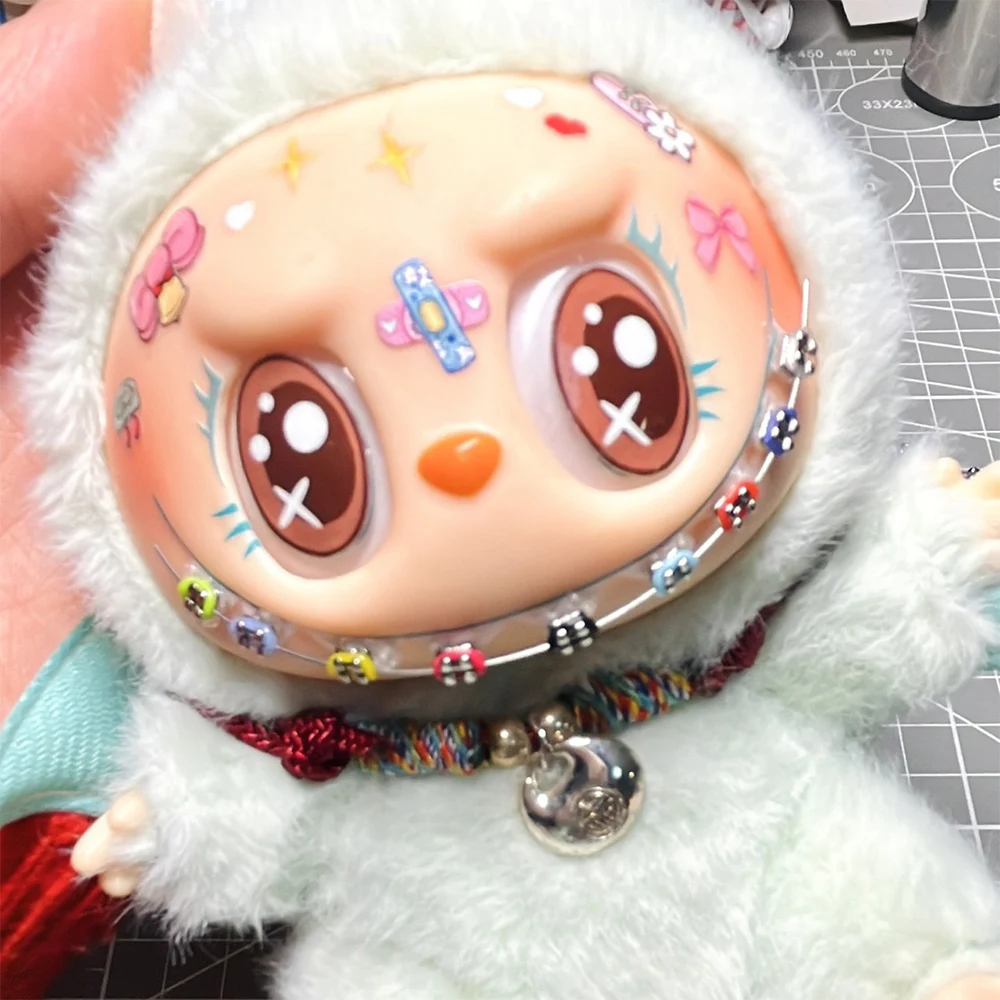 

Новые аксессуары для кукол «сделай сам», кукла Labubu, стальные зубы, красочные стальные зубы ручной работы, декоративные аксессуары, игрушки, подарки