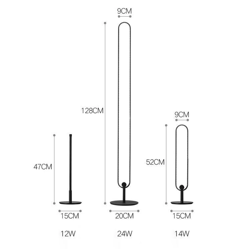 Imagem -05 - Minimalista Led Floor Lamp para Sala de Estar Atmosfera Stand Light Escurecimento Vertical Lamp Quarto Luz de Cabeceira Luminária Moderna