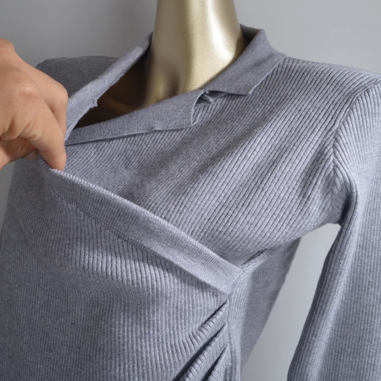 خريف شتاء جديد Sle غير النظامية الصليب V-ne محبوك قاعدة irt المرأة Ele الخصر حزام التخسيس ملابس داخلية