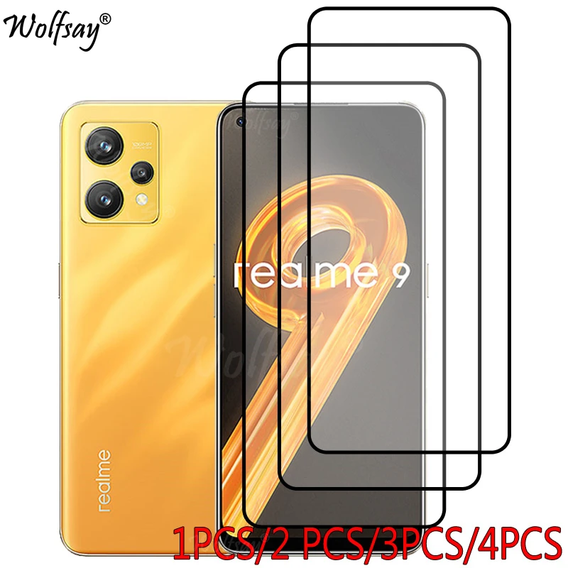 Pellicola salvaschermo a copertura totale per Oppo Realme 9 vetro temperato per Realme 9 Glass per Oppo Realme 9 7 7i 8 8i 10 10S 9i 9 Pro Plus