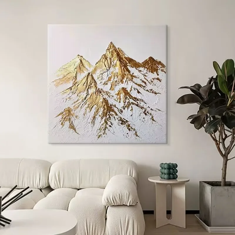 Chinese Style Handmade Oil Painting, Jinshan Scenery, Living Room Decoration, Bedroom and Corridor, High Qualit Sofa Background