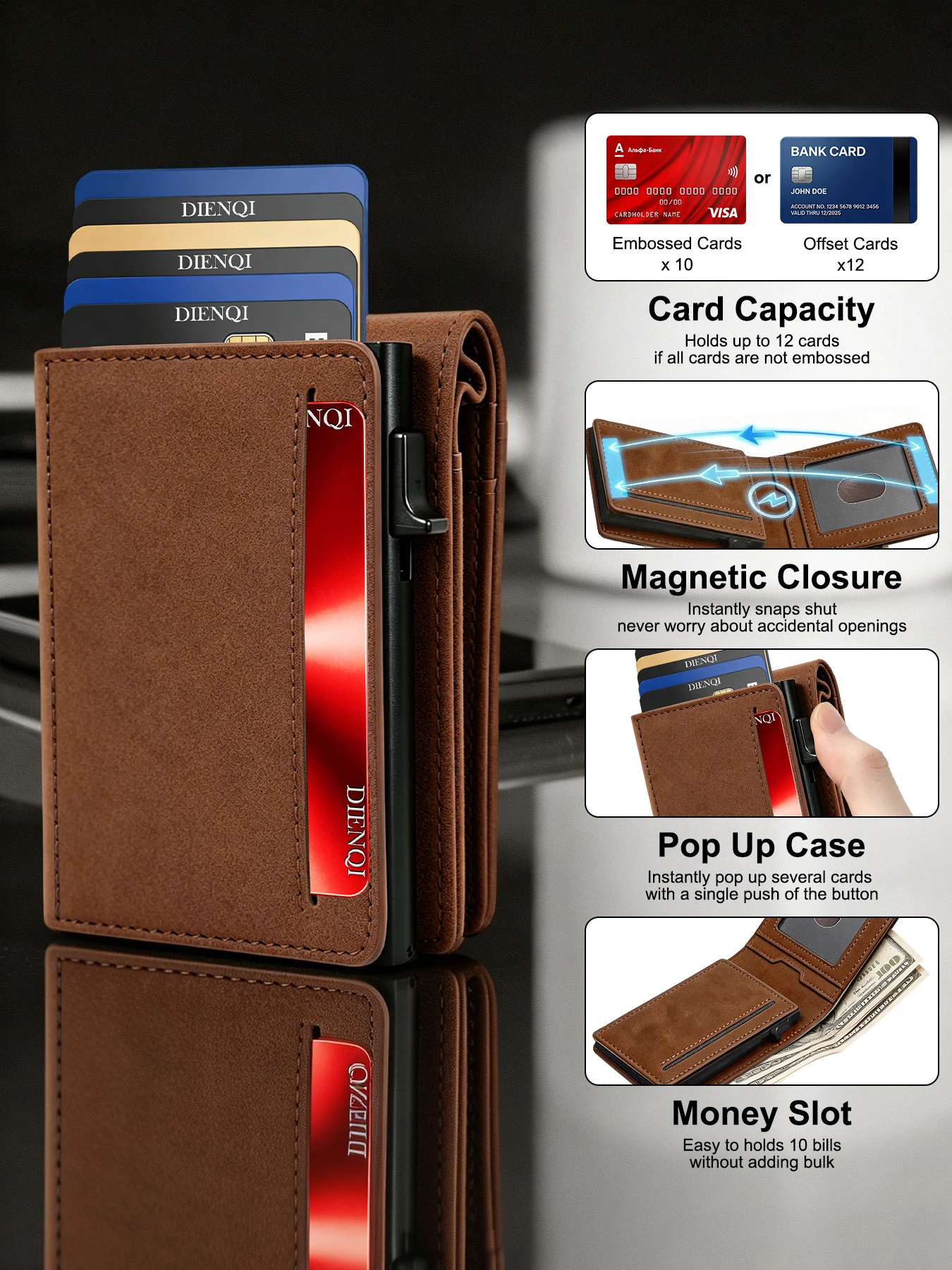 Minimalist Bifold Card Holder  - Card Case Minimalist ulasan dan harga
