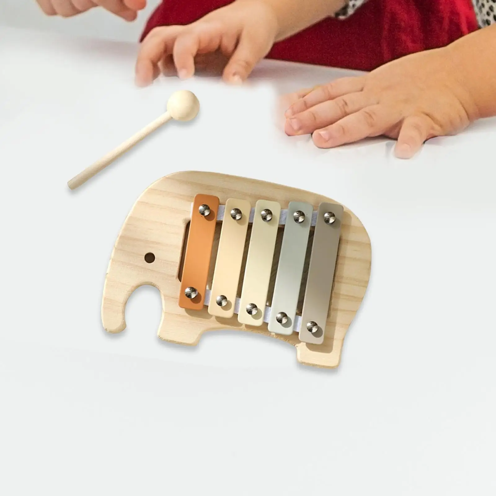 5 Note Wood Xylophone Percussion Instrument for Outside Live Performance