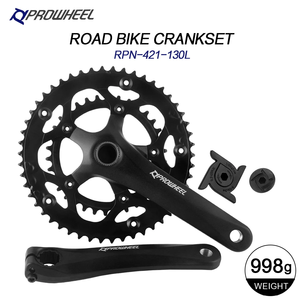 Prowheel-クランクセット,チェーン用,ダブル透かし彫り,170mm,53-39t