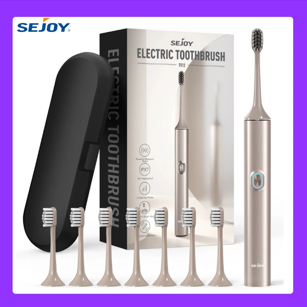 

SEJOY Oral Cleaning Electric Tooth Brushes Long Lasting Smart Rechargeable Automatic Ultrasonic Electric Toothbrush