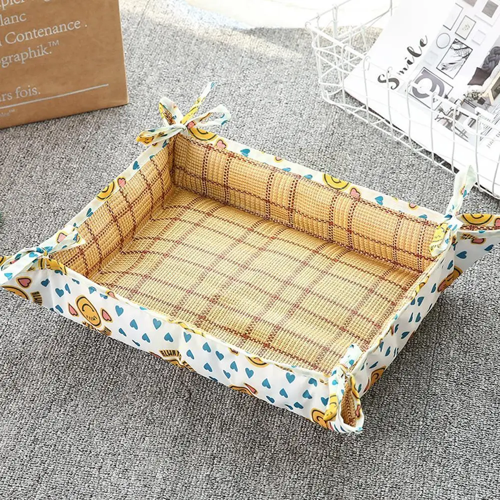 Multifunctional Summer Pet Mat Kennel Printing Waterproof Dog Ice Pet Seasons Folding Universal Bed Couch Cat Dog Pad Kennel