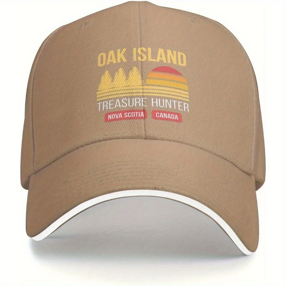 Oak Island Treasure Hunter Hat Dad Hat unisex estilo casual, tela liviana, adecuado para fútbol, día de San Valentín
