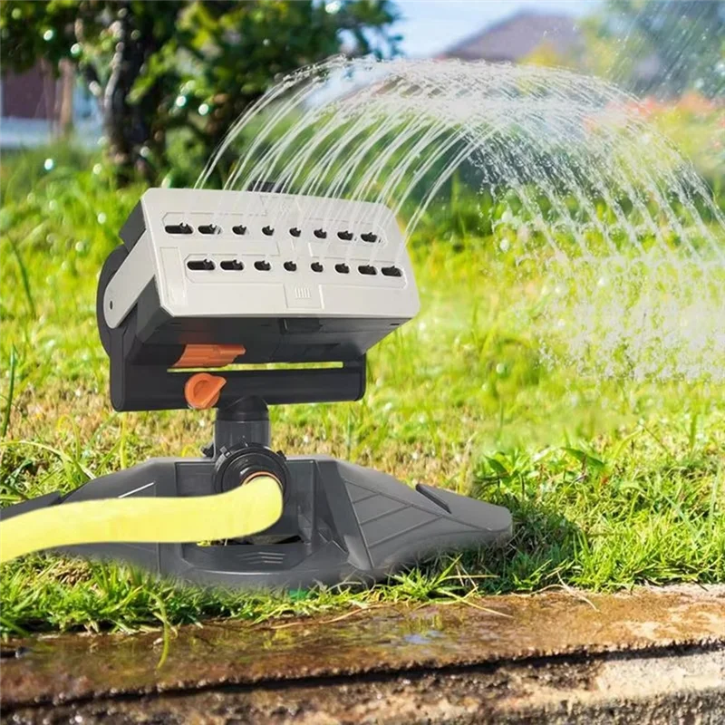 

【Favorite!】Oscillating Sprinkler 16 Holes Adjustable Coverage Lawn Watering Grass Sprinkler For Outdoor Garden Large Coverage