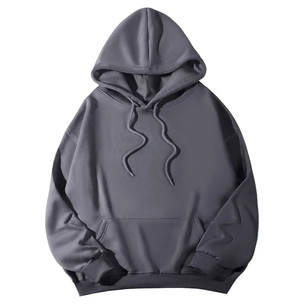 Herbst-Winter-Fleece-Hoodies, modische Freizeit-Sweatshirts für Herren und Damen, Harajuku, warme, übergroße Pullover, 11 Farben, Hip-Hop-Streetwear – Detail 6