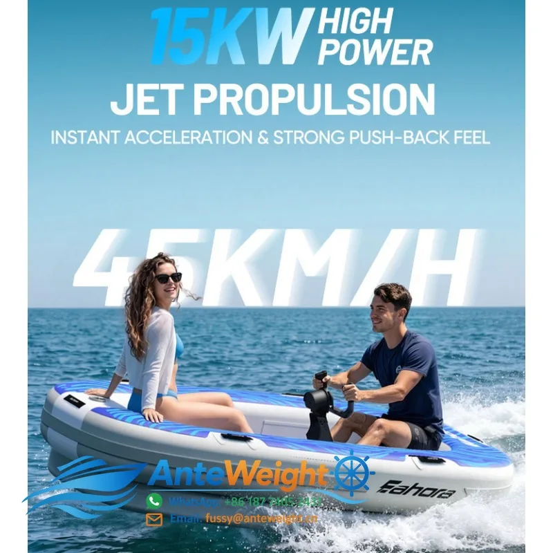 72V Motorized Inflatable Boat 200kg Load Capacity Premium Sport Yacht for Outdoor Leisure Adventures
