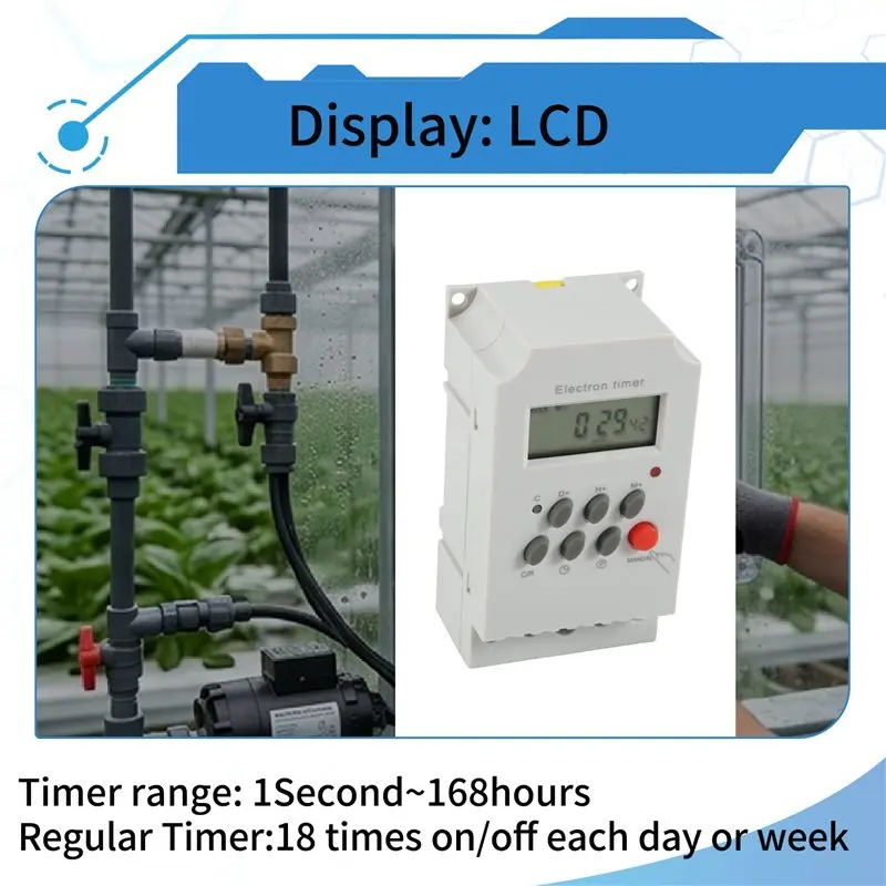 A84X-KG316T-II Din Rail Microcomputer Time Control Switch Time Control Timer AC 220V 25A DIGITAL TIMER SWITCH
