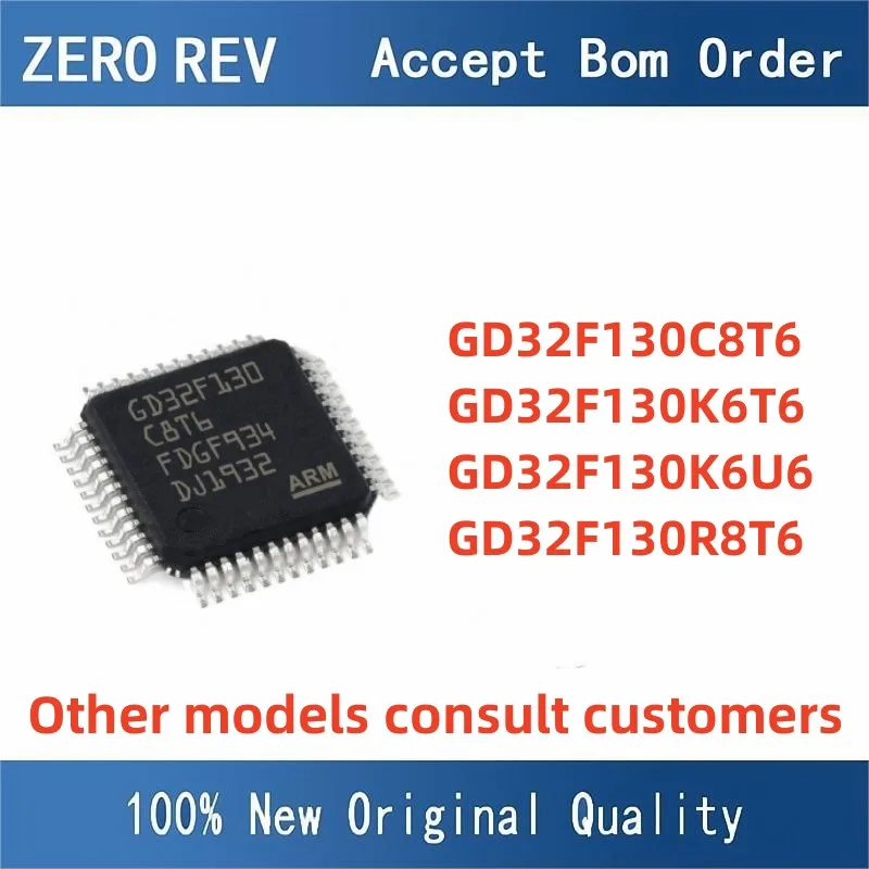 

2Pcs 100% New GD32F130C8T6 GD32F130C6T6 LQFP-48 GD32F130R8T6 LQFP-64 ARM 32-bit IC MCU Chip Microcontroller