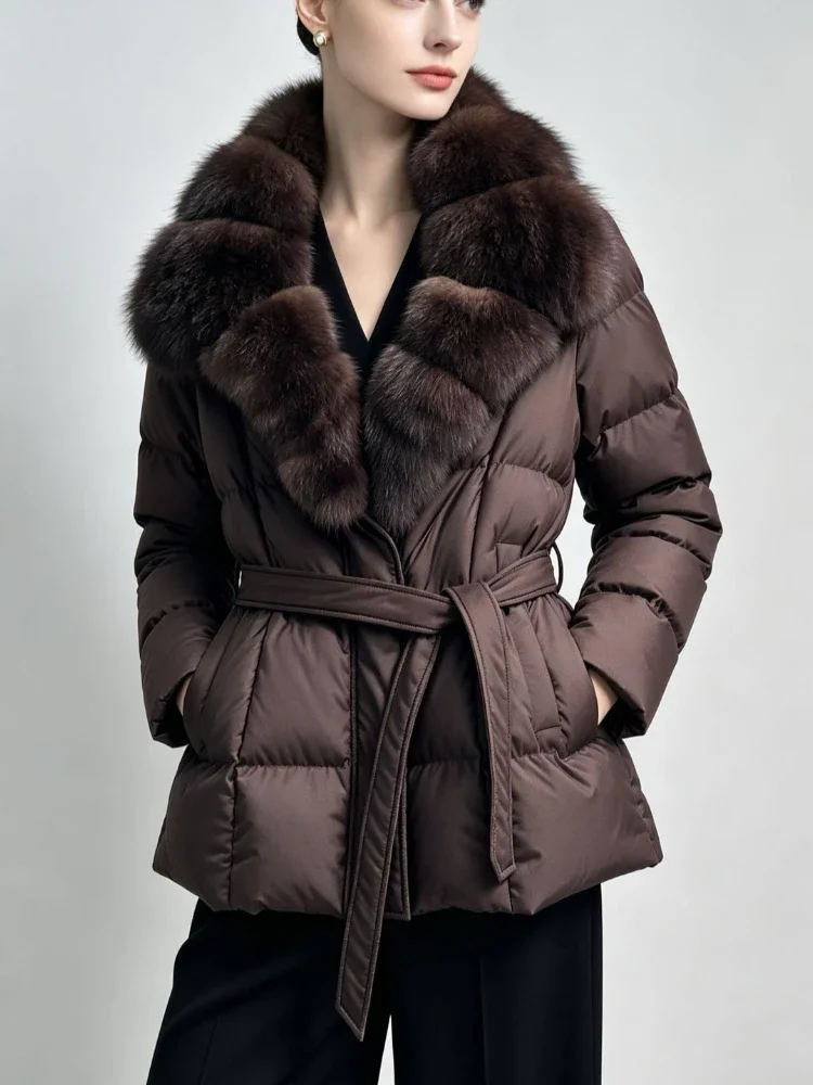 Women's Overcoat Double Face Wool Blend Coat Thick Fabric Warm Minimalist Office Wear Cold Season Women's Longline Wool Coat