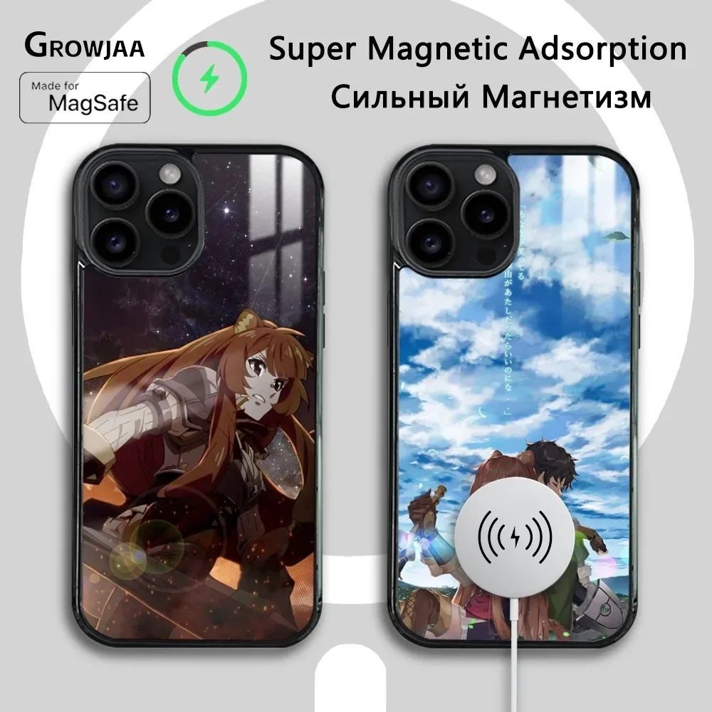 R-Rising of the S-Shield Hero Phone Case For iPhone 16 15 14 13 12 11 Pro Max Plus Mini Magsafe Mirror Wireless Magnetic Cover