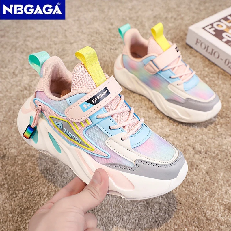 Fashion Children Shoes Girls Sneakers School Sports Summer Mesh Breathable For Kids Tennis Casual Shoes