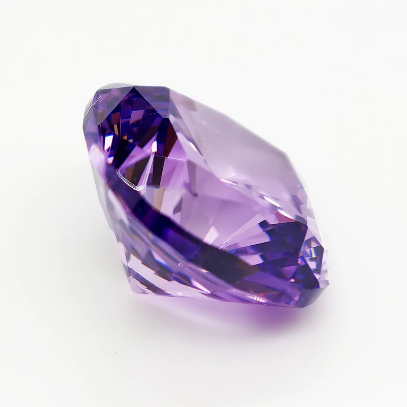 

New Purple Cushion Rounded culet Cut Cubic Zirconia Lab Zircon CZ 4K Cutting 5A+ Quality for Jewelry Making