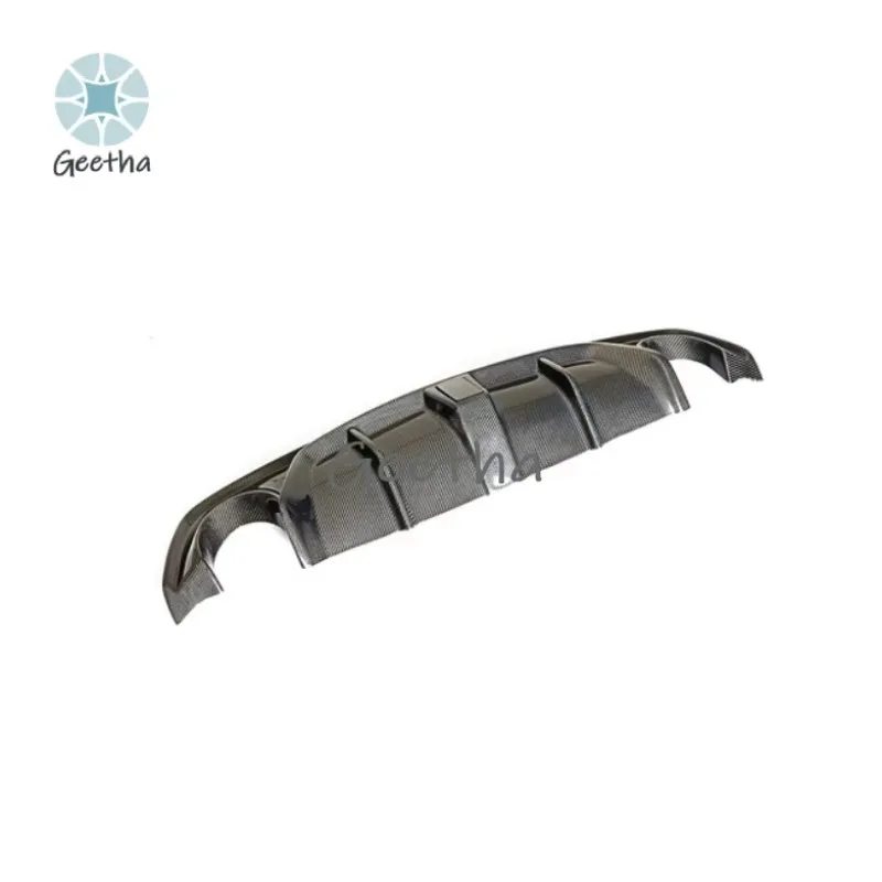 

For MRD Diffuser For Infiniti Q50 2014-2017 Q50 2018+ Real Carbon Fiber Rear Bumper Rear Diffuser Rear Lips With Led