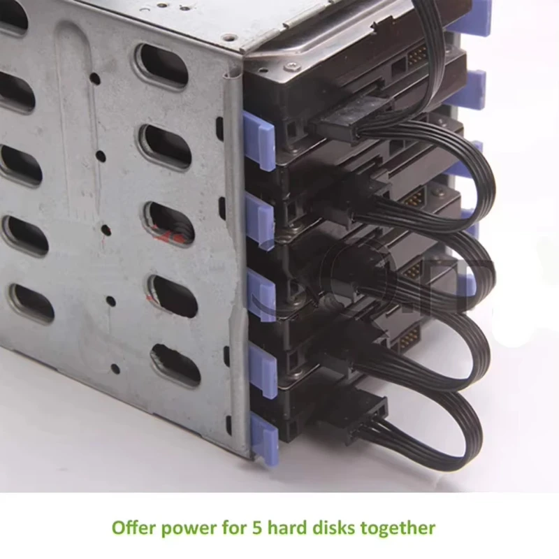 15Pin Hard Drive Power Cable 1 Male To 3/4/5/6 Female Splitter Adapter SATA Power Hard Disk Extension for DIY PC Sever