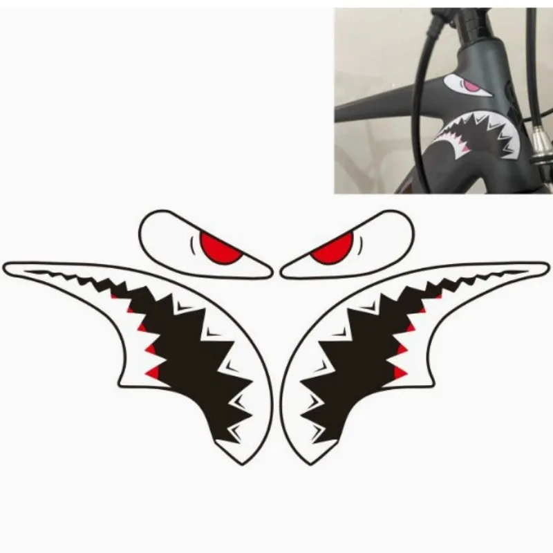 AliExpress 1PC Bike Frame Sticker Shark Sticker Waterproof Top Tube Sticker Bicycle Decals Decorative Frame Stickers MTB Road Bike Stickers