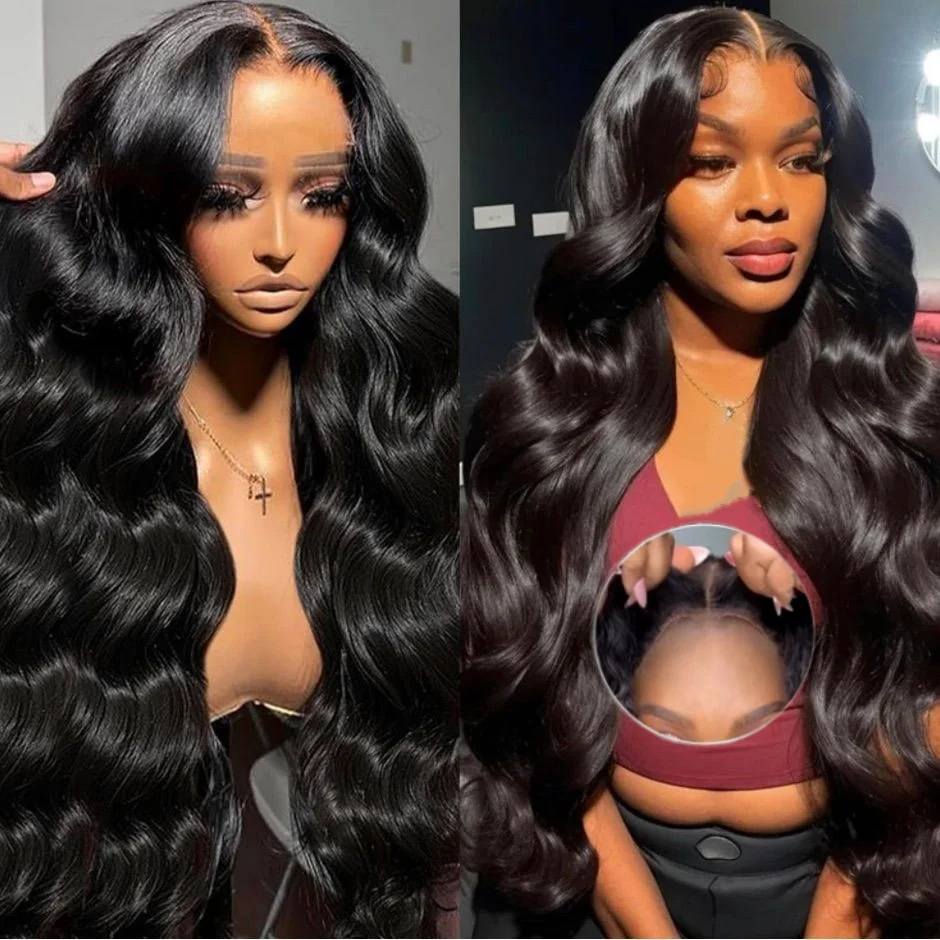 

Glueless Wig Human Hair Ready To Wear Body Wave Lace Front Wig 5x5 200 Density Wear And Go Glueless Human Hair Wig for Women