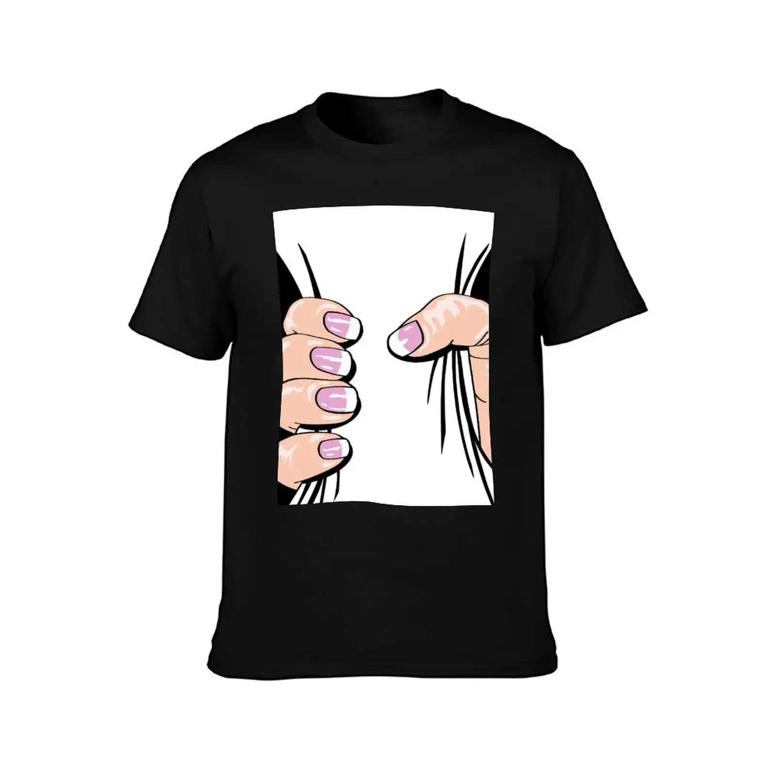 Big Hand Squeezing T-Shirt Breathable Gym Short Sleeve T-Shirt