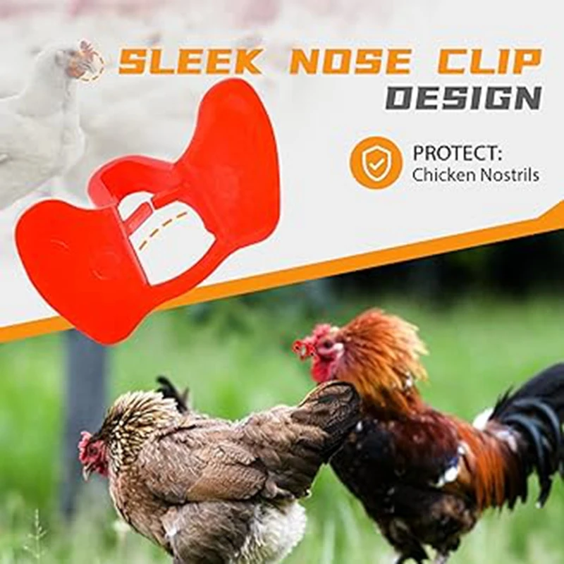 Glasses For Preventing Chicken Pecking, Anti-Fighting Goggles, Non-Stick Chicken Glasses Mouth Snap Ring