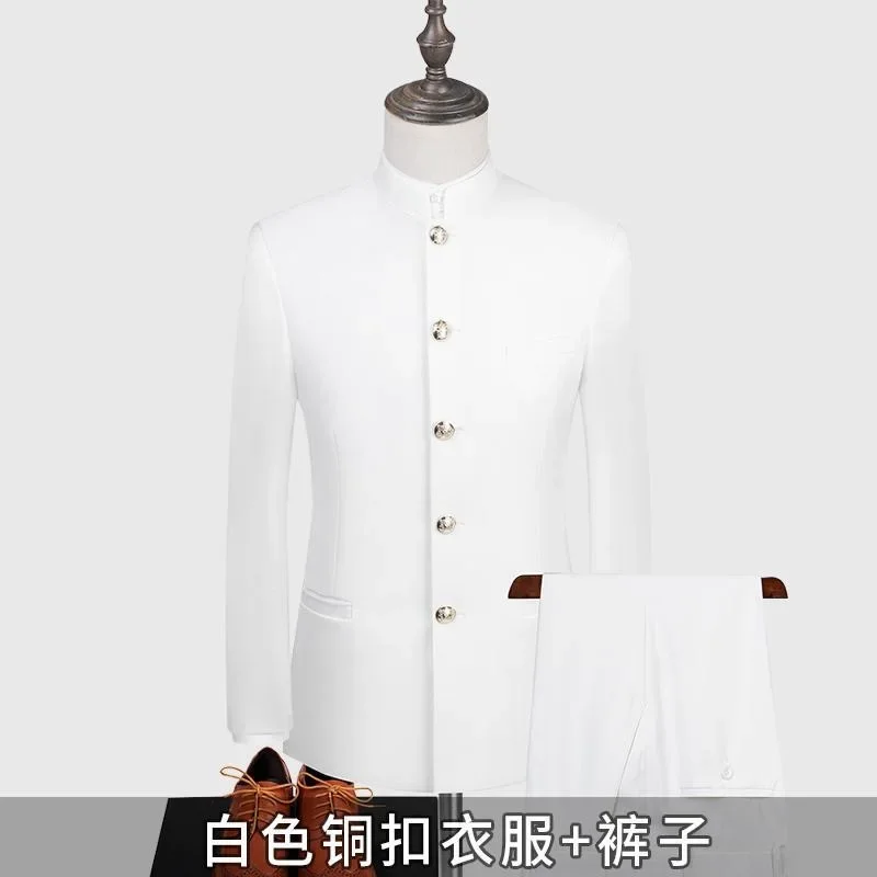 

973Stand collar suit jacket Chinese style Chinese dress chorus best man group performance dress