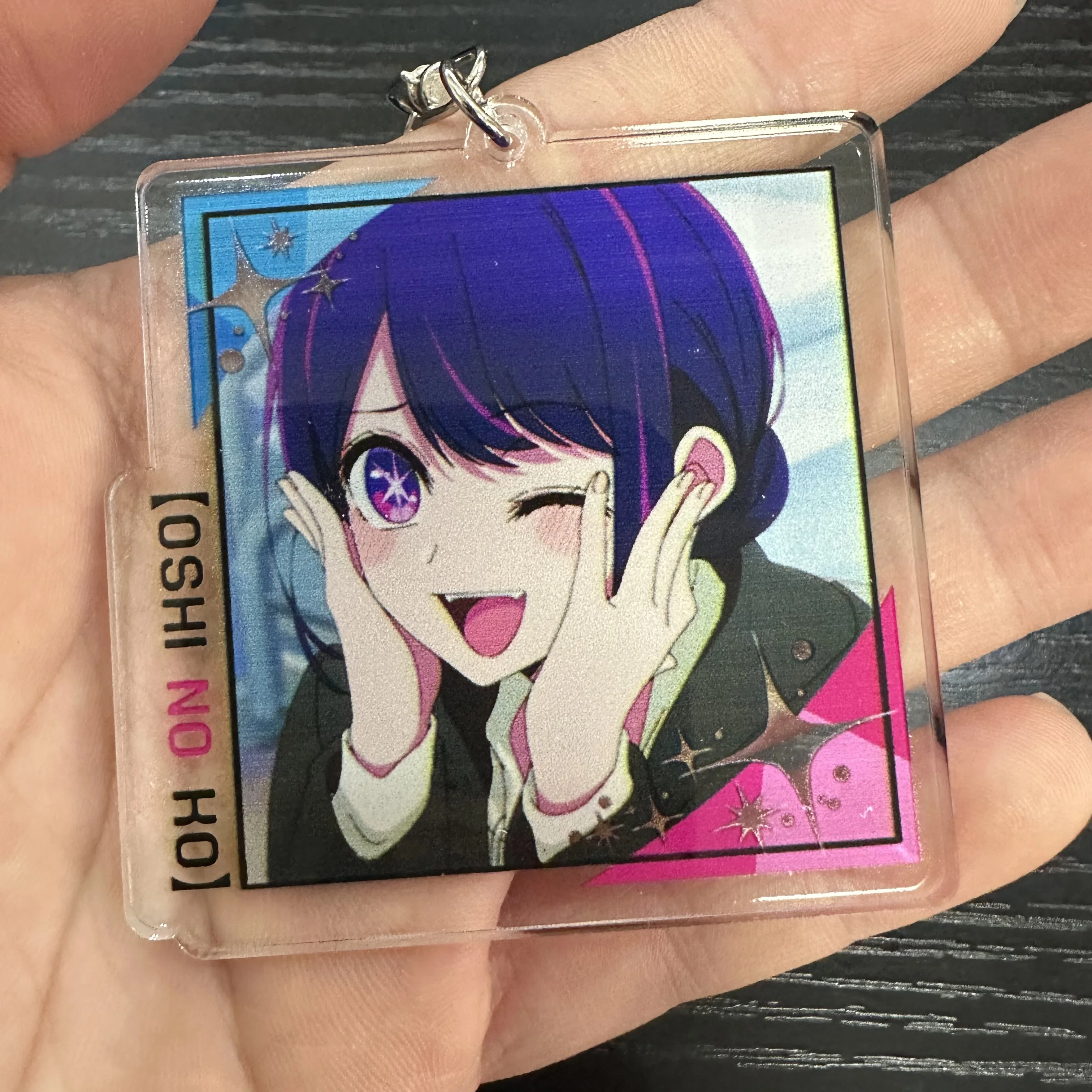 Hot Anime OSHI NO KO Figures Hoshino Ai Hoshino Akuamarin Cosplay Acrylic Keychains Kawaii Bag Accessories Fans Xmas Gifts