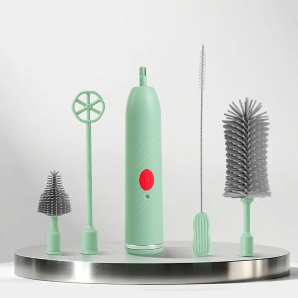 

Силиконовая соломинка для детских бутылочек, гибкие щетки с длинной ручкой, набор щеток для чистки, водонепроницаемая щетка для бутылочек для дома