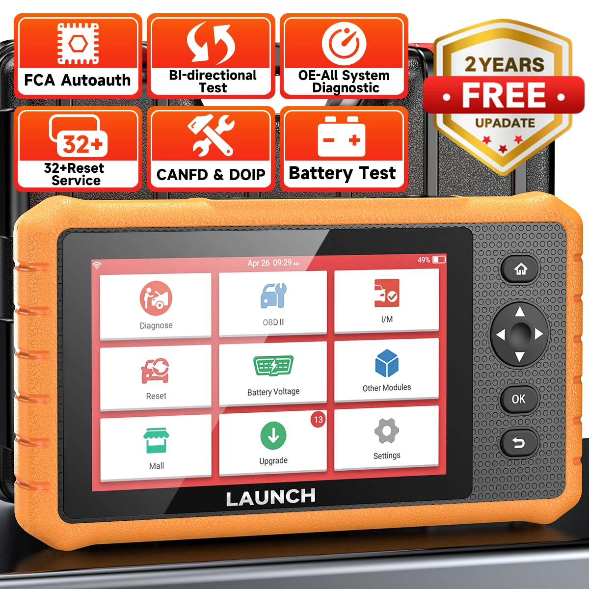 

LAUNCH X431 Bidirectional Scan Tool CRP919C Lite OE-LEVEL All System Code Reader 32+ Service Active Test OBD2 Diagnostic Scanner