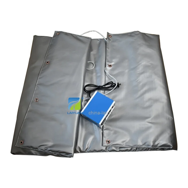 

Laiyuan Customized 200L 110V 220V 2.5KW Oil IBC Drum Heater Jacket Tote Heat Blanket With Temperature Controller
