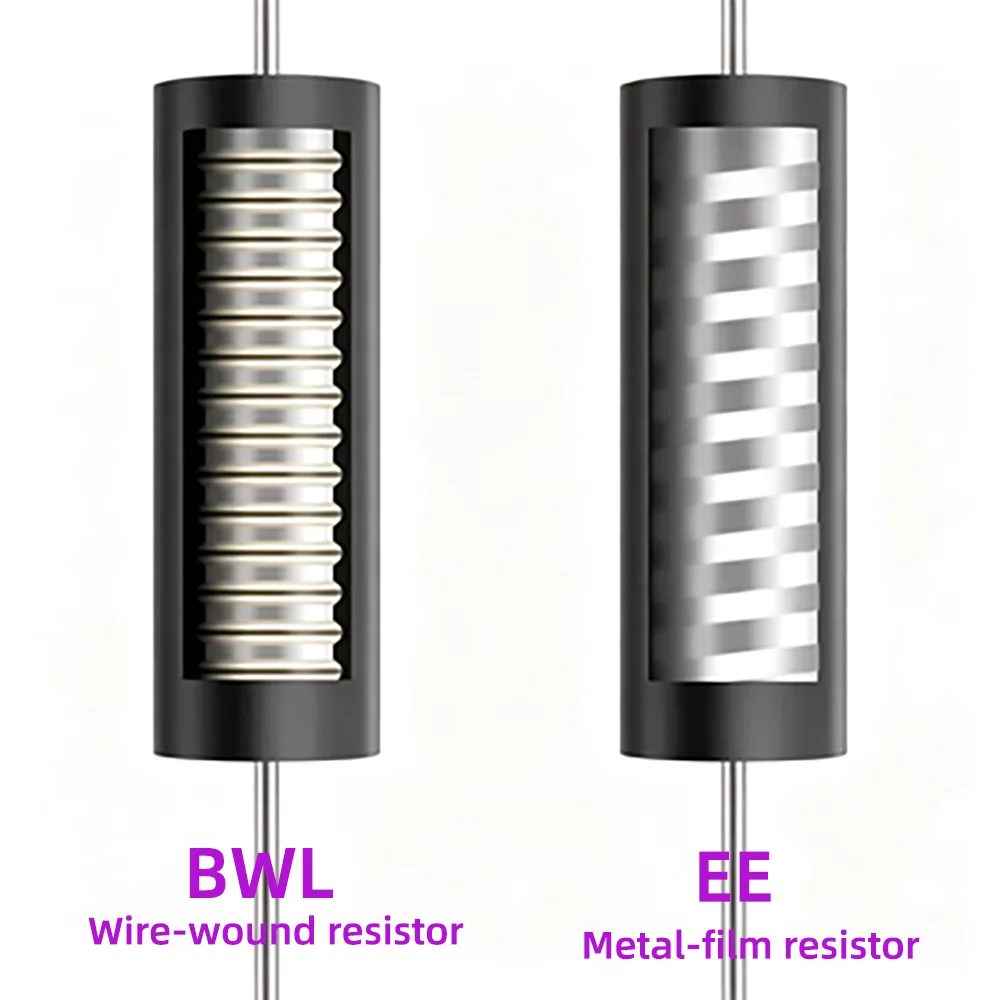 Low TCR Non-Inductive Low Resistance Sampling Resistor 3W 5W 10W BWL High Precision Resistor 0.1% 100R 500R 1K R005 10K 20K
