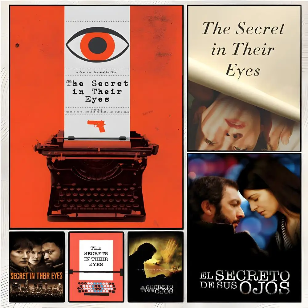 The Secret In Their Eyes Crime Mystery Painting Calligraphy Wall Art Mural Living Room Canvas Decor Gifts