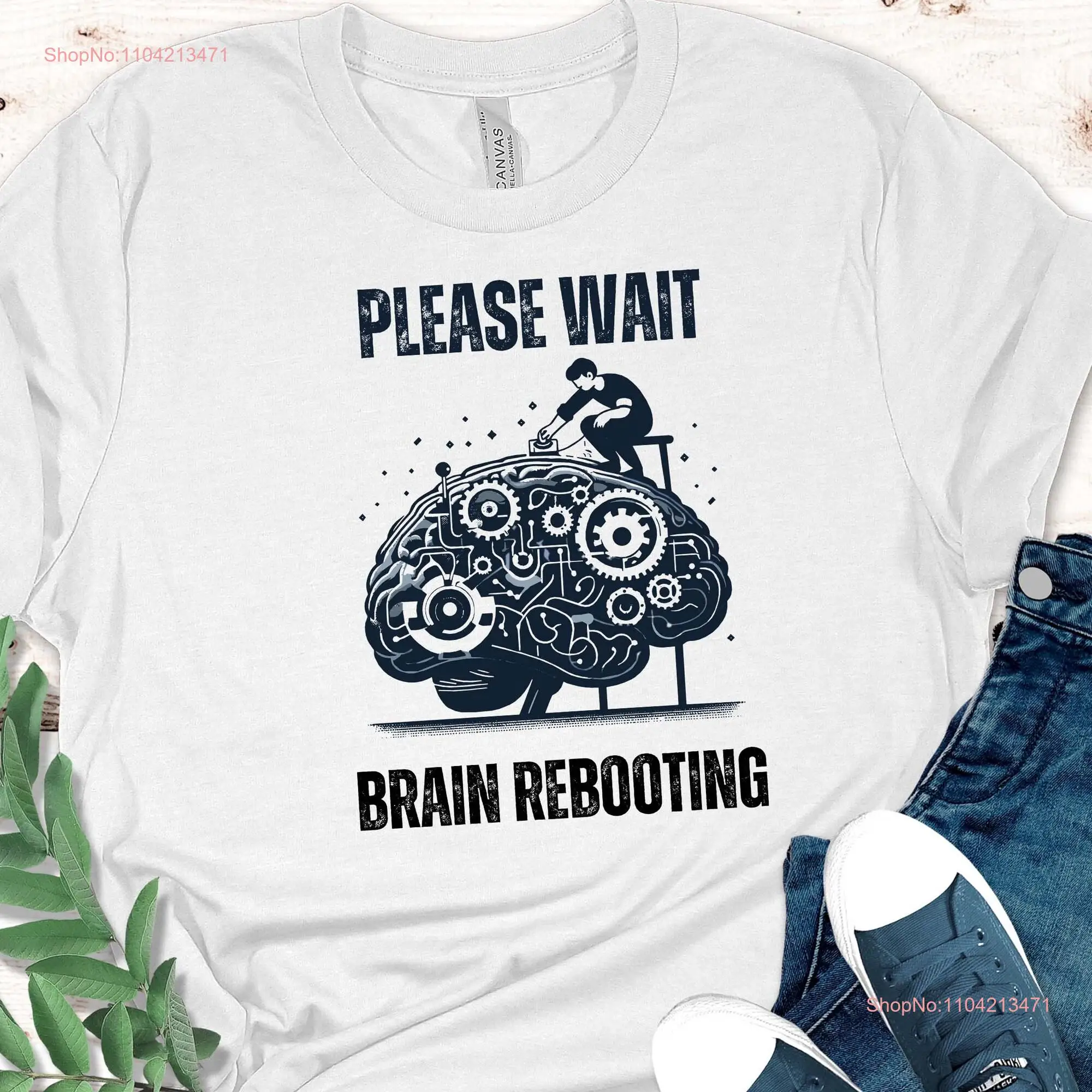 Brain Maintenance T Shirt Mental Health Retro Anatomy Positive Quotes Unique Neurology long or short sleeves