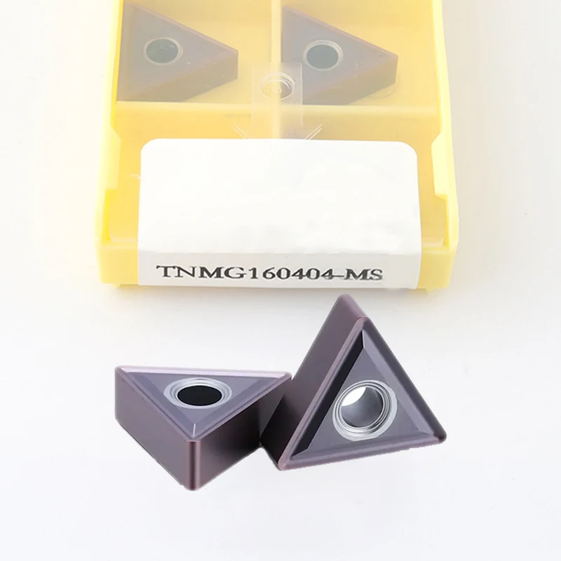

TNMG160404-MS TNMG160408-MS Lathe Tool Triangle Outer Circle Cutting Turning Insert Stainless Steel Processing