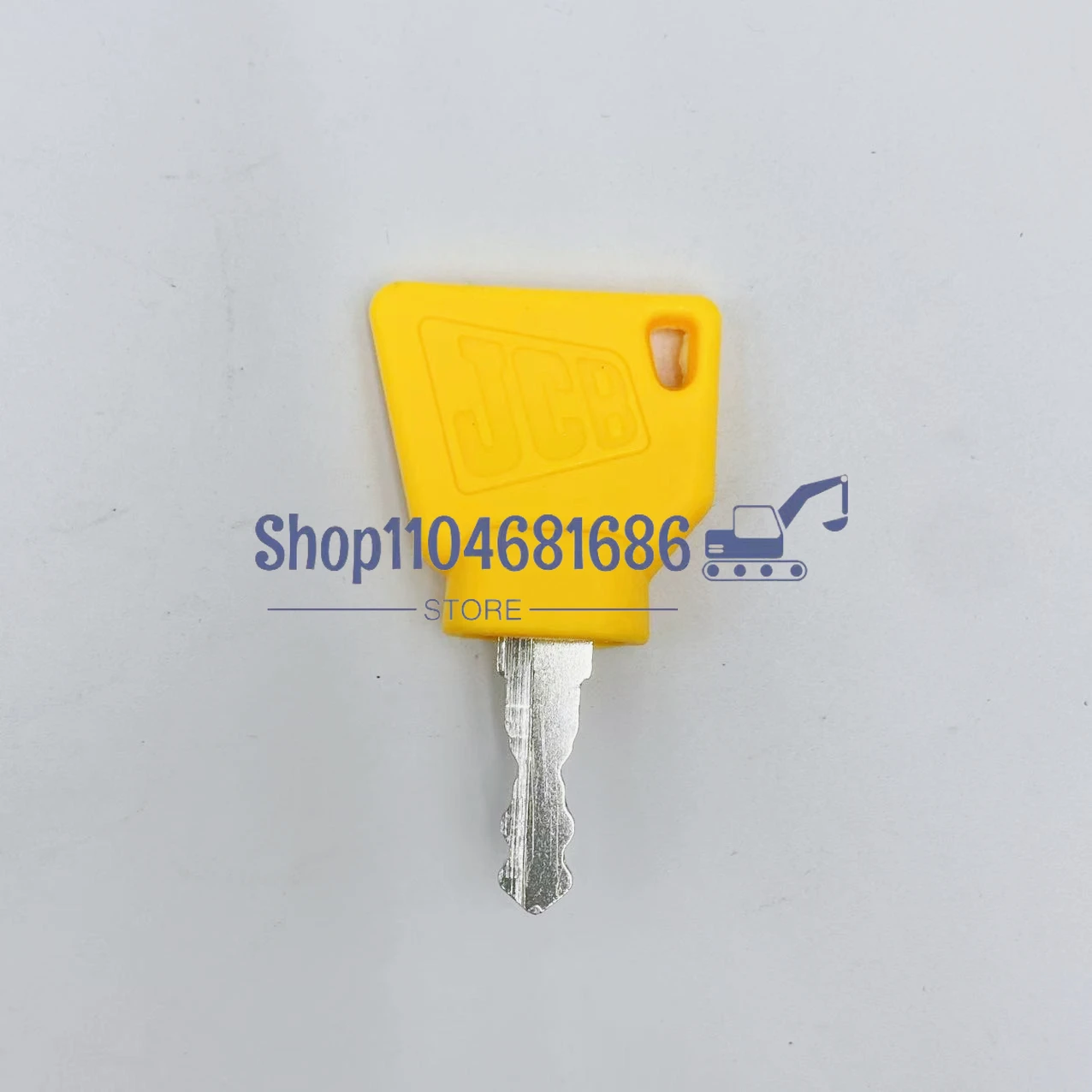 2 Piece Ignition Switch Starter Key for JCB 3CX  Bomag Excavator Fit Most Digger Replacement Parts with Bucket Keychain