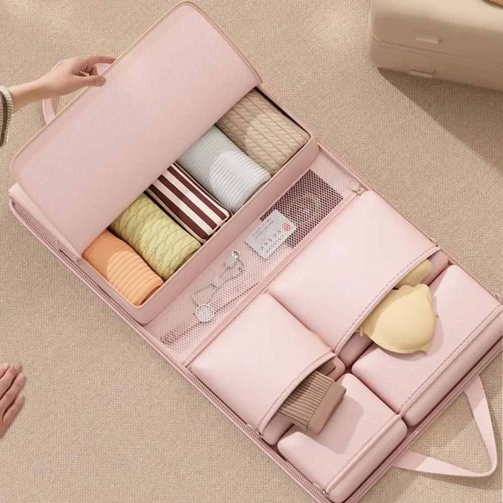 

7 in1 Travel Luggage Bag Multi Pockets Large Capacity Innerwear Separation Bag Hanging Moisture-proof Luggage Storage Bag